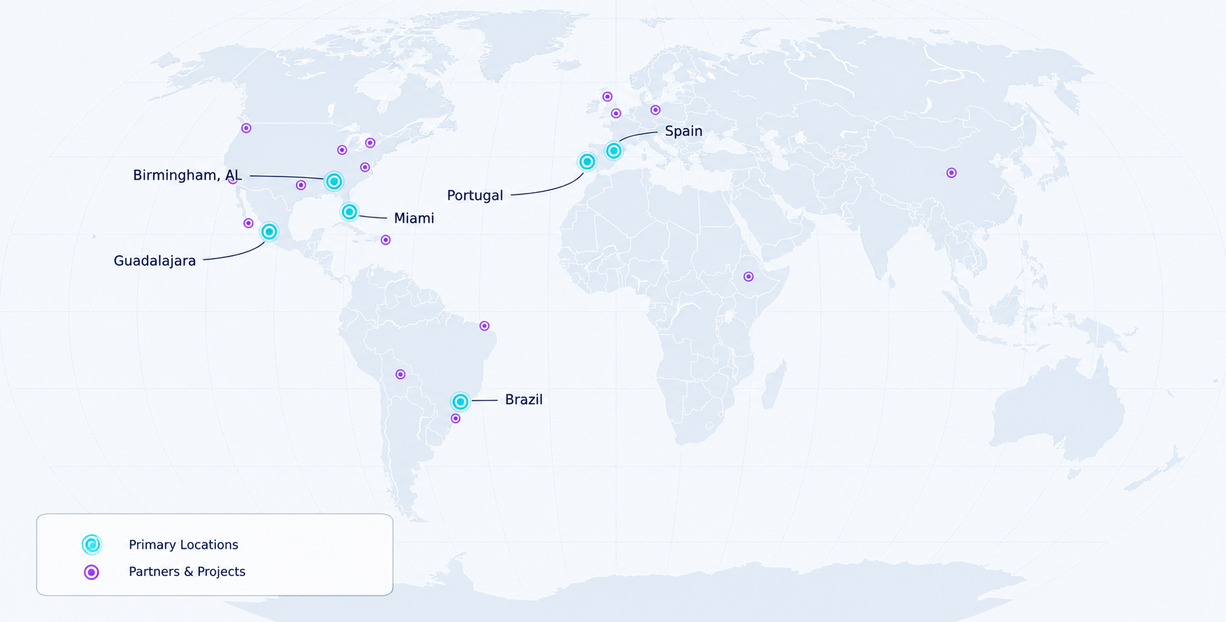 AG Consulting global project map