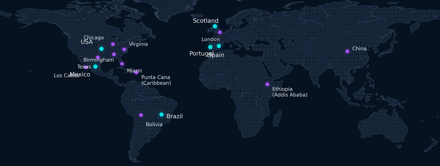 AG Consulting global project map